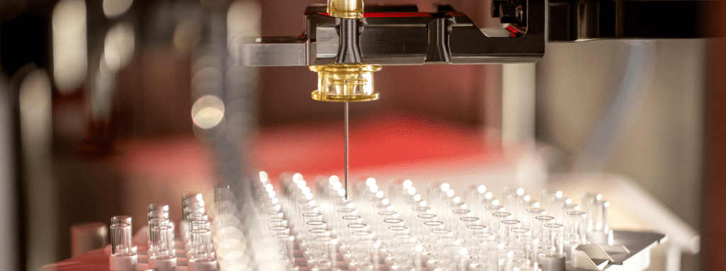 Automated lab device dispensing into a rack of clear microcentrifuge tubes june updated   robotic filling technology june updated   robotic filling technology